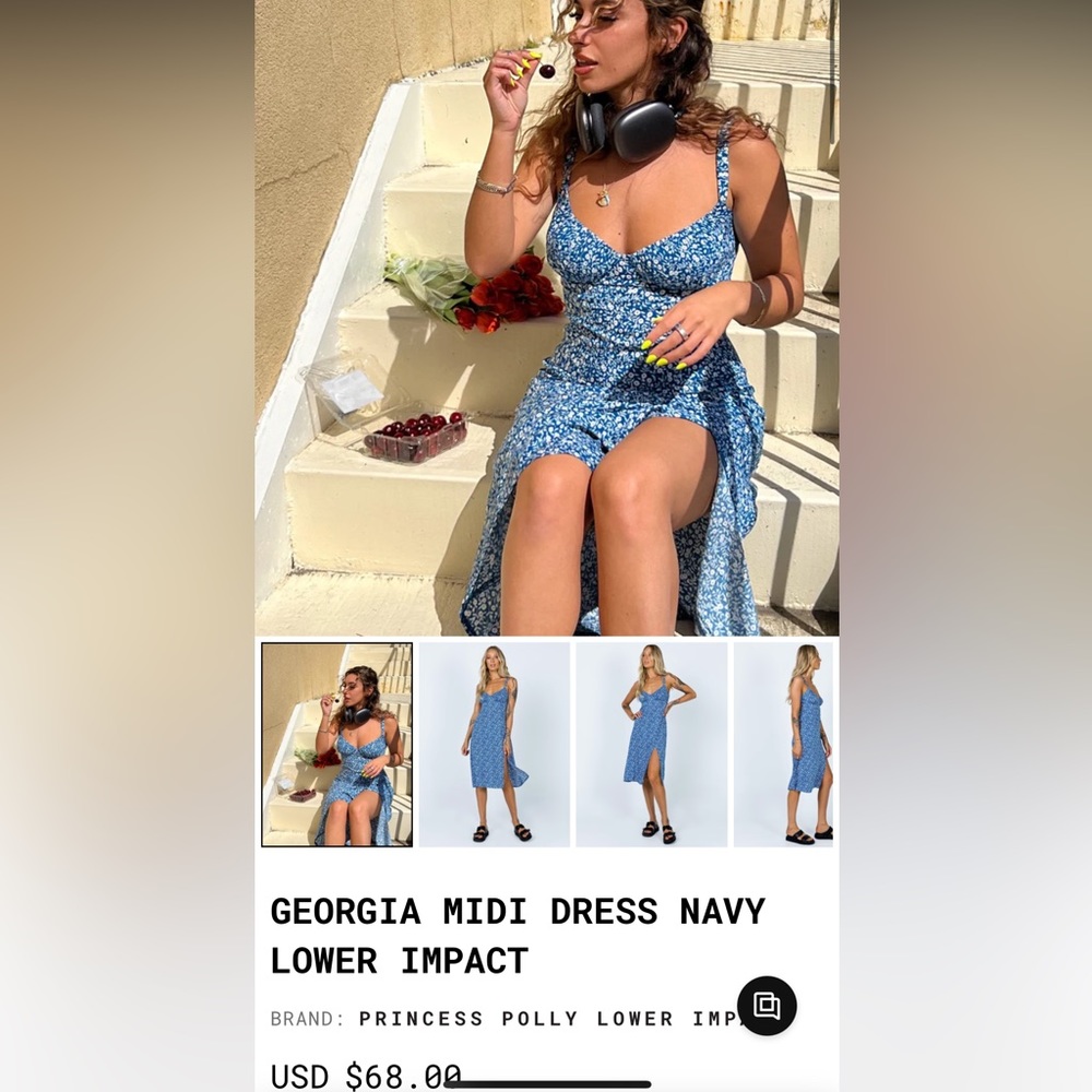 Princess Polly Georgia MIDI Dress